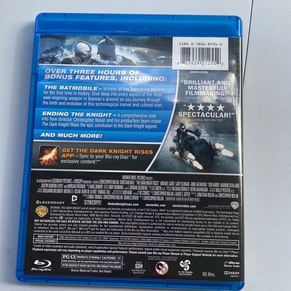 The Dark Knight Rises Blu Ray - Picture 4 of 4